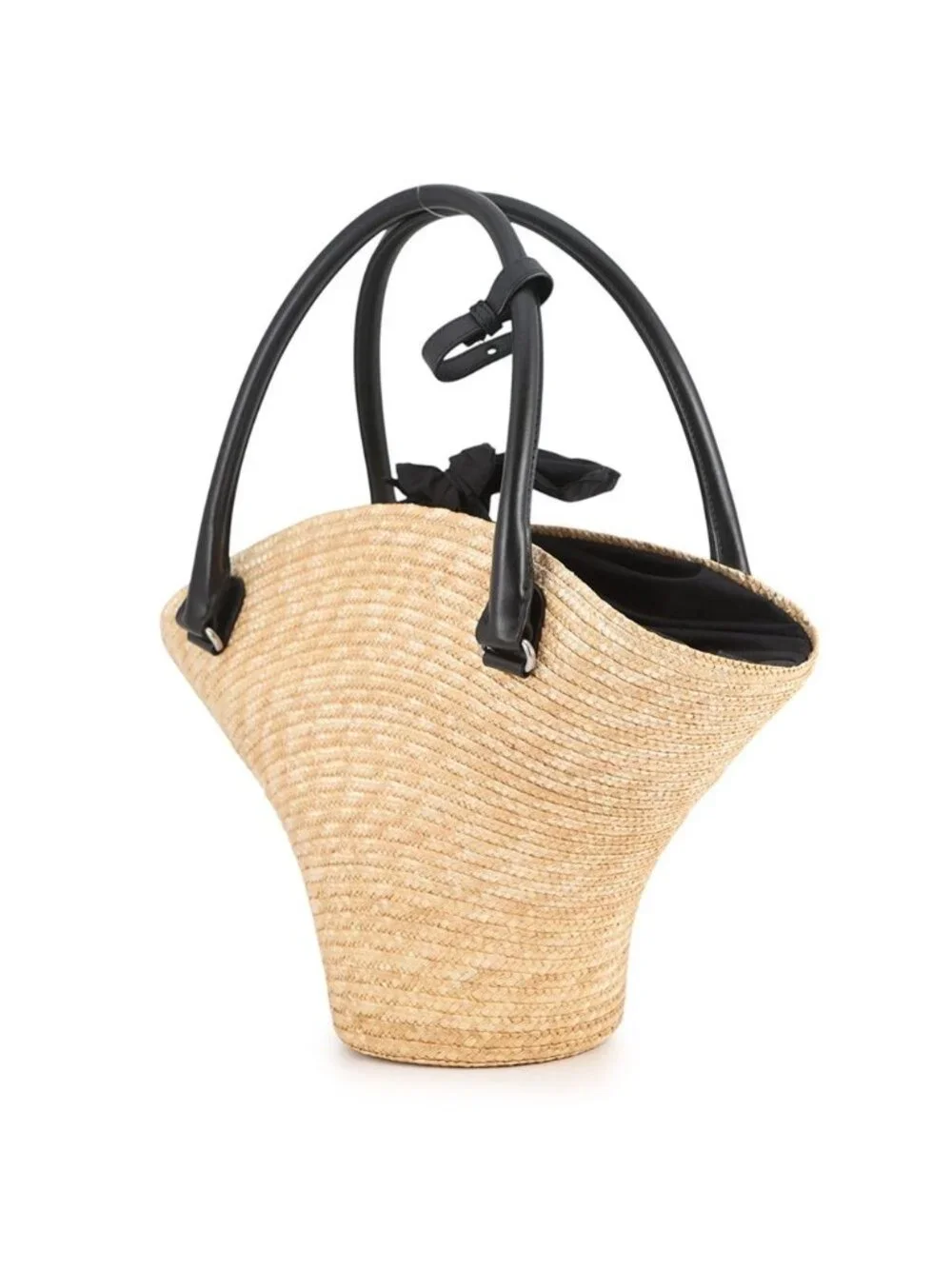 Balenciaga Handbag Beach Bag Raffia Leather Bag Basket Bag Black